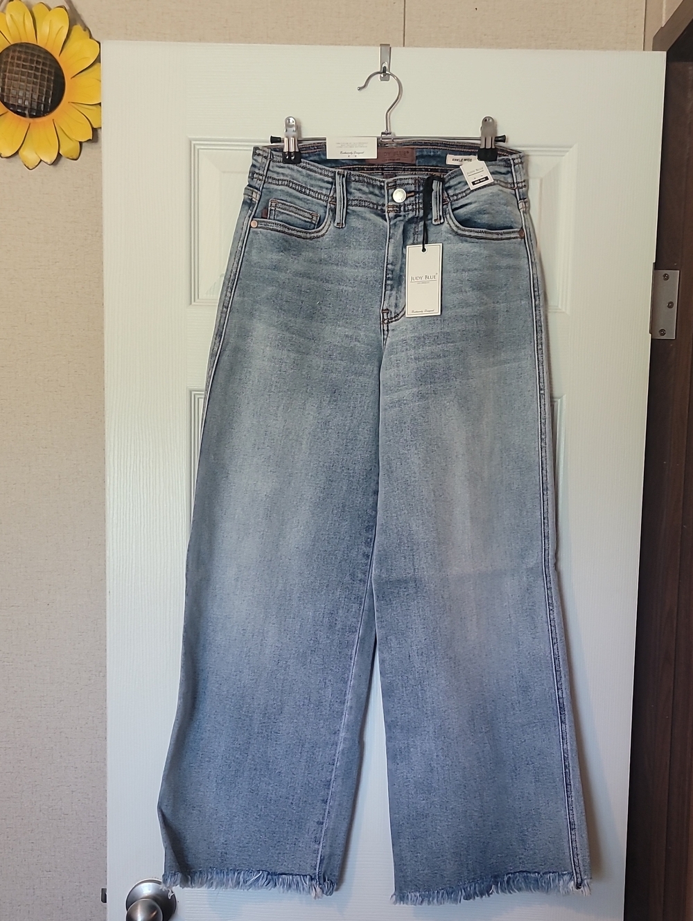 Judy Blue Light Blue High-Rise Wide Leg Jeans